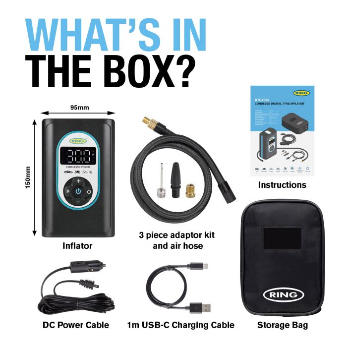 Ring Tyre inflator Cordless